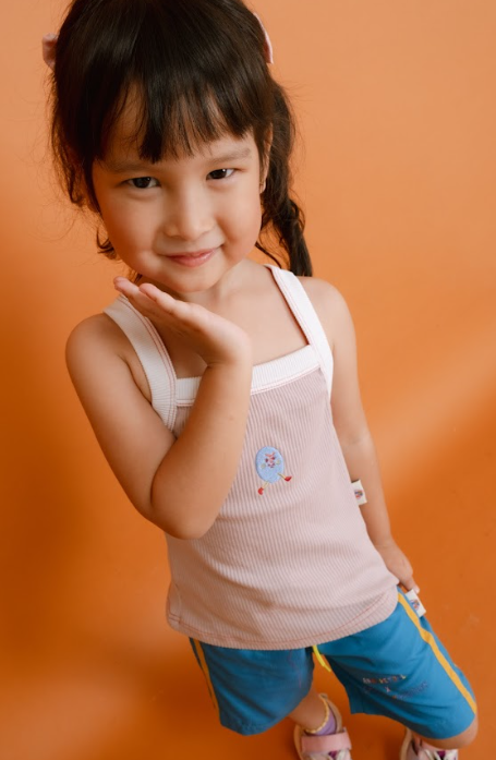 HGL Bambini - Pinkie Pink Rib Tank - Anak Ketjil