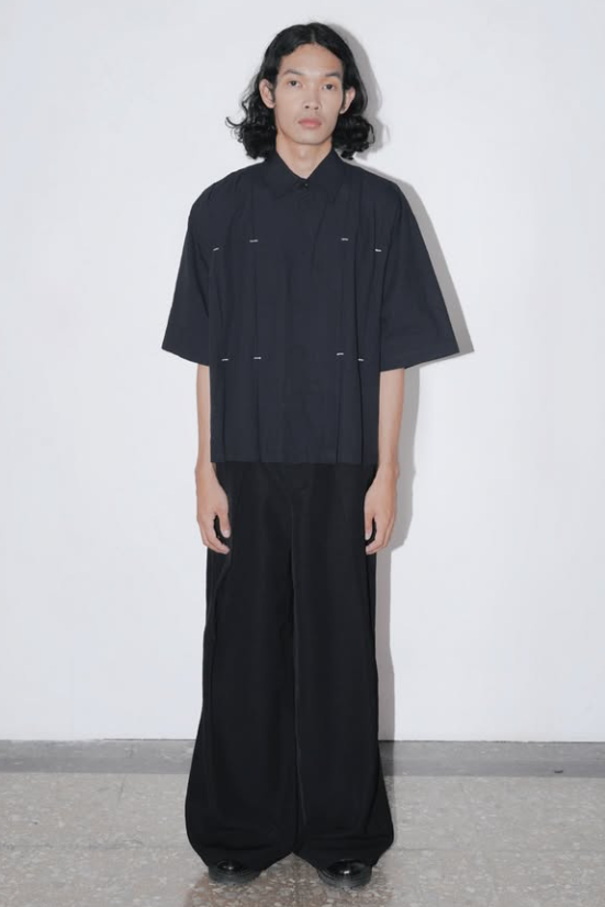 Rowane Pleats Shirt - Nylony