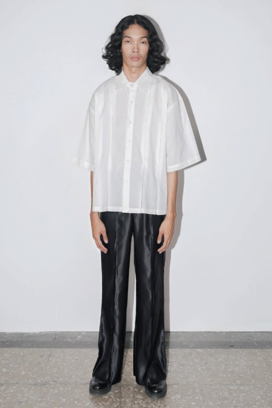 Rowane Pleats Shirt - Nylony