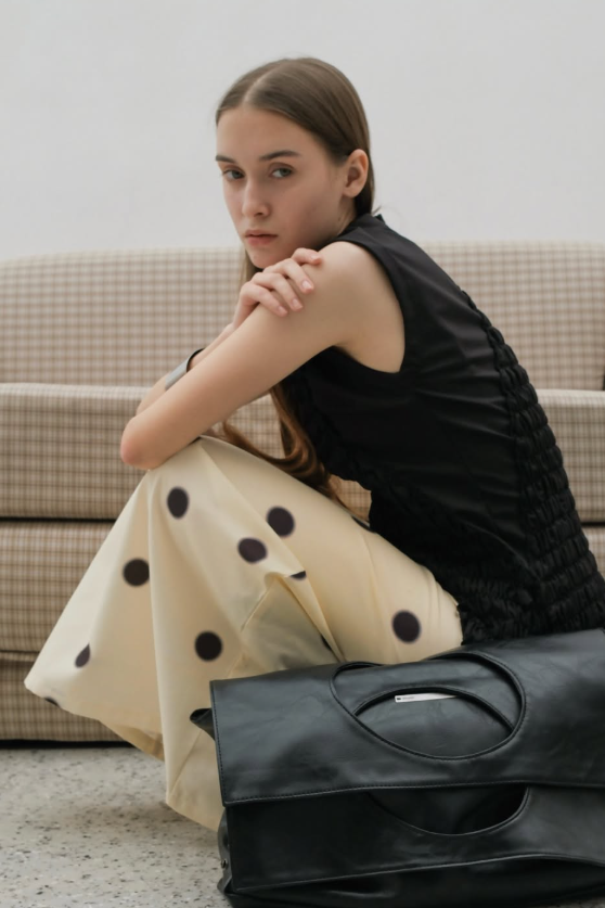 Marlon Leather Bag Black (15) - Nylony