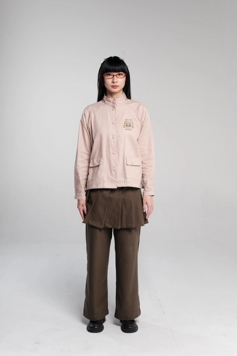 Shibji Stripe Outer Pink - Tome Ame