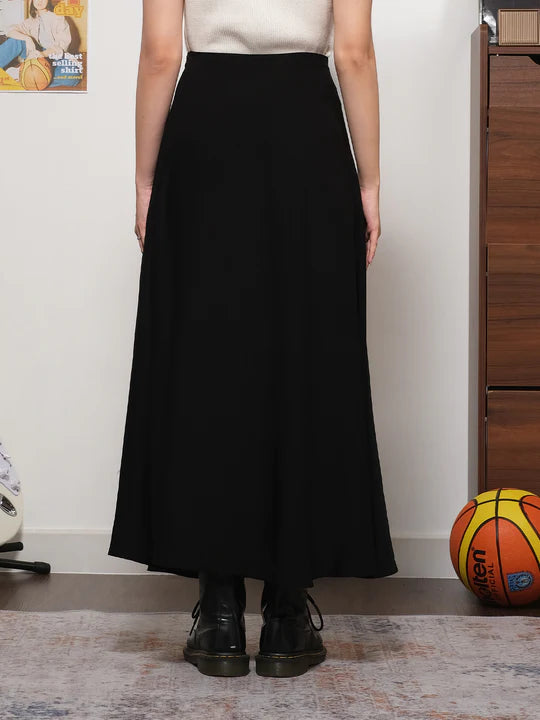 Slip Skirt Full Length Black - Thenblank