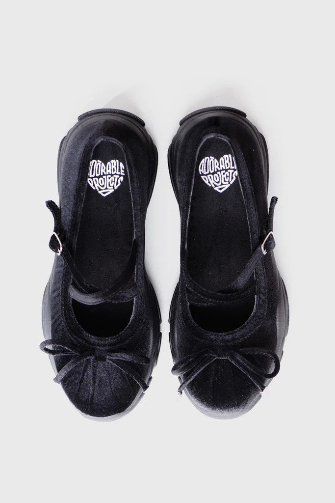 Swift Sneakers Ballerina Genuine Leather Black - Adorable Projects