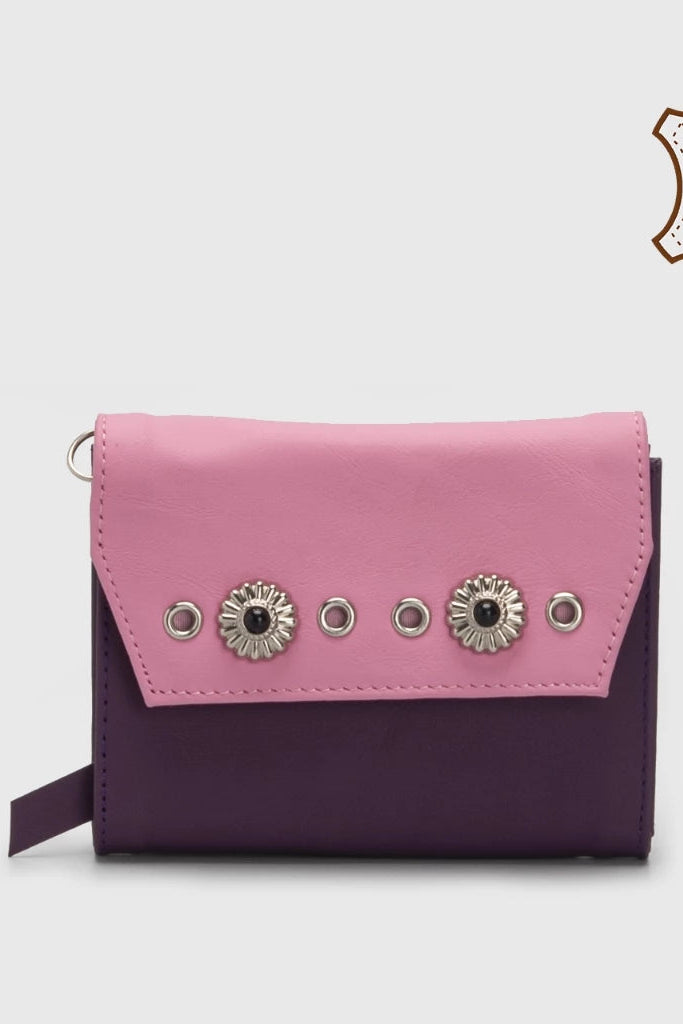 Tira Wallet Genuine Leather Pink - Adorable Projects