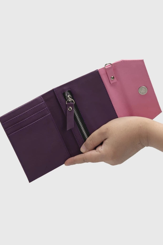 Tira Wallet Genuine Leather Pink - Adorable Projects