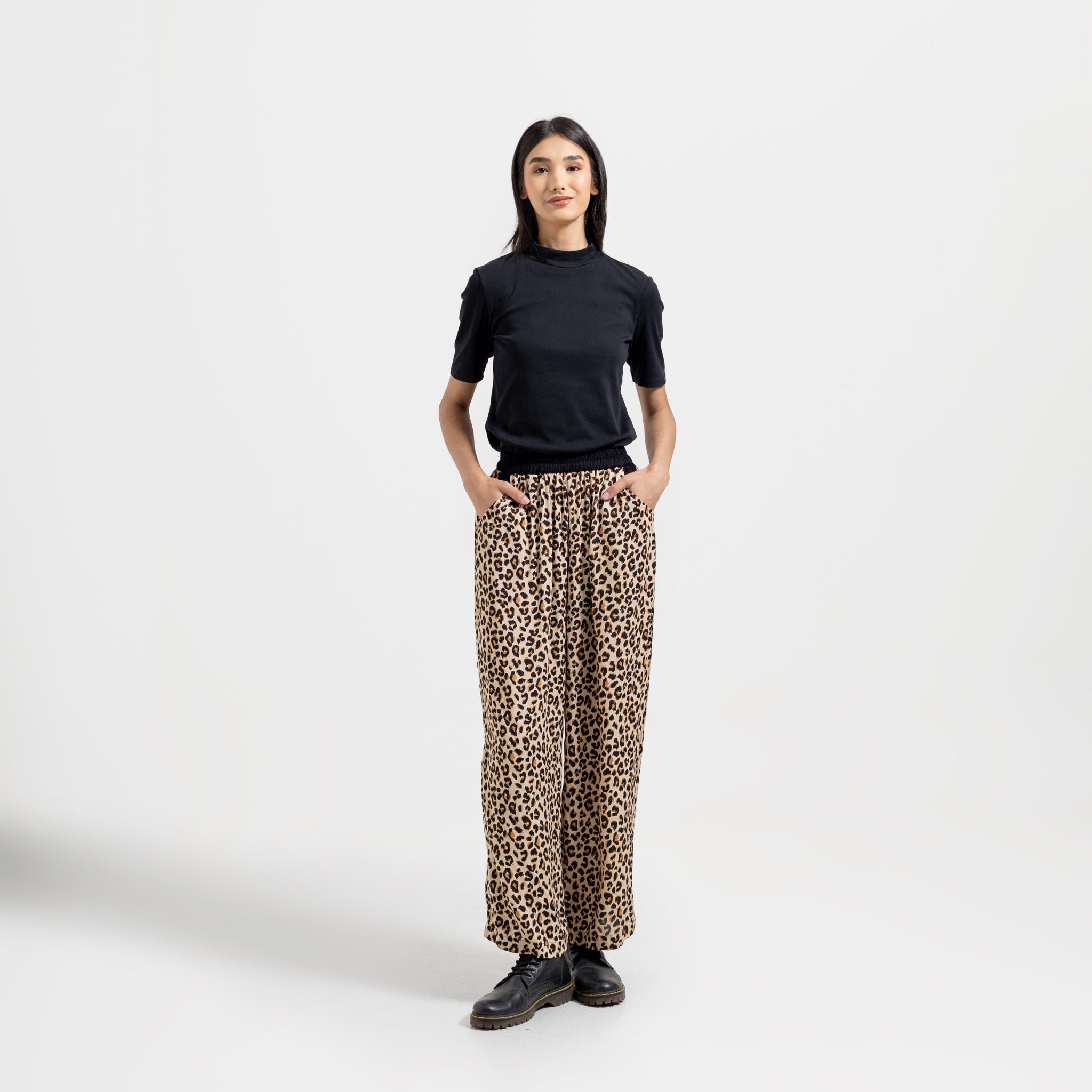 Leopard Pants Cream - Saya Saya