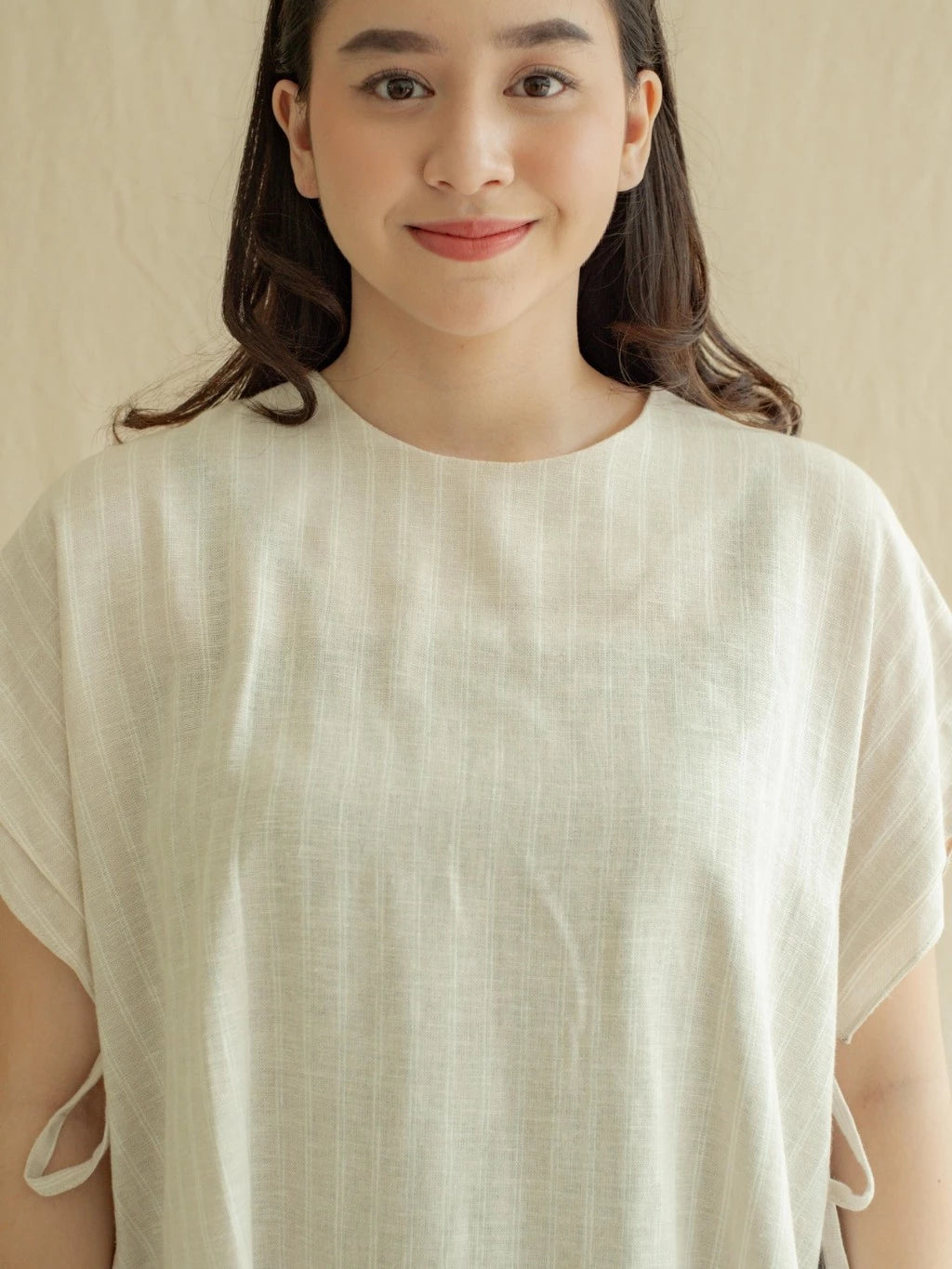 Vest Samara - Sakur Krem - Labuan Linen Wear