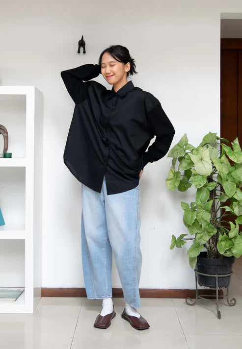 Nonaetal Tokyo Shirt Mix Knit Long Sleeve - Nona