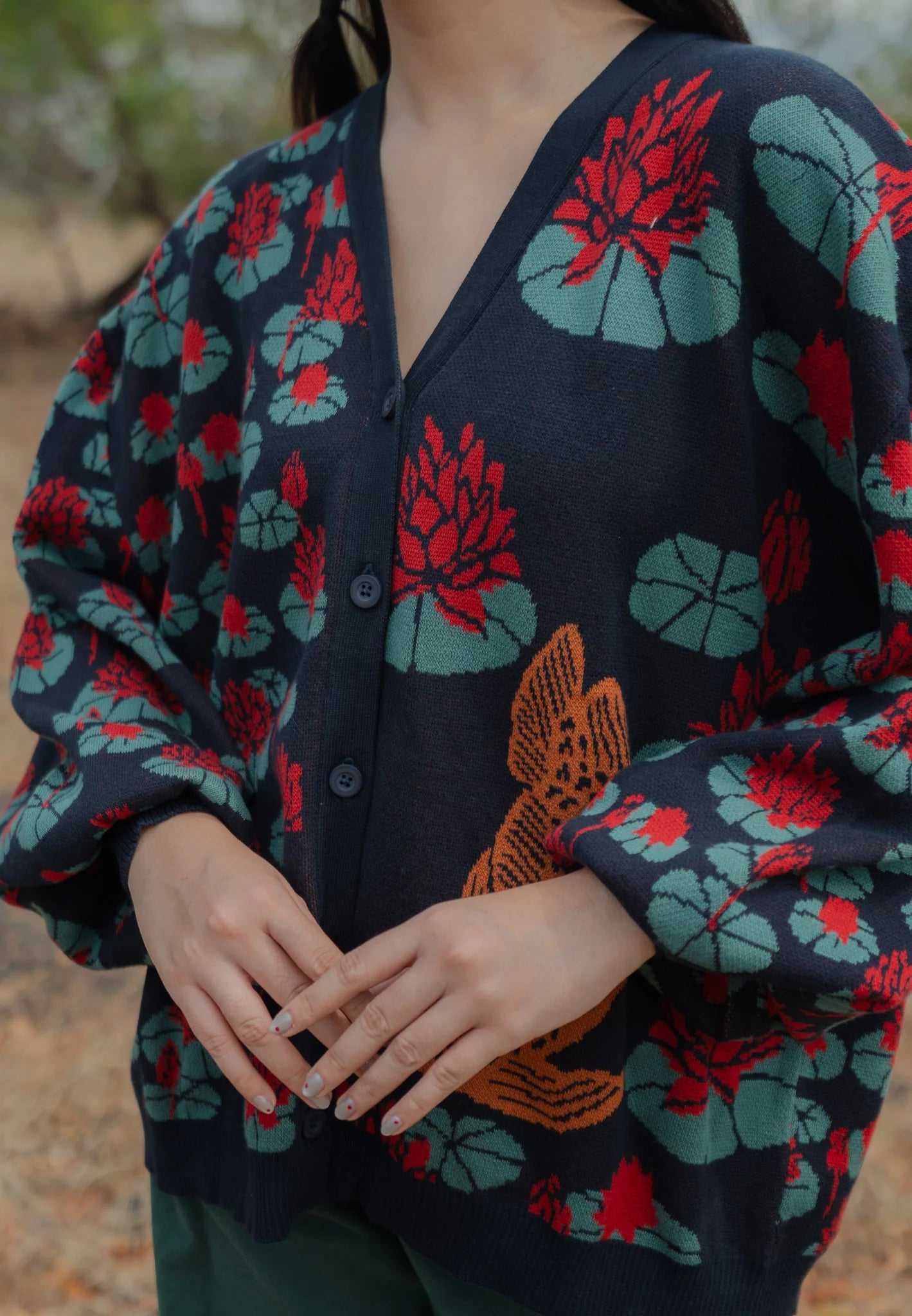 Nonaetal Orion Padwana Knit Cardigan - Nona