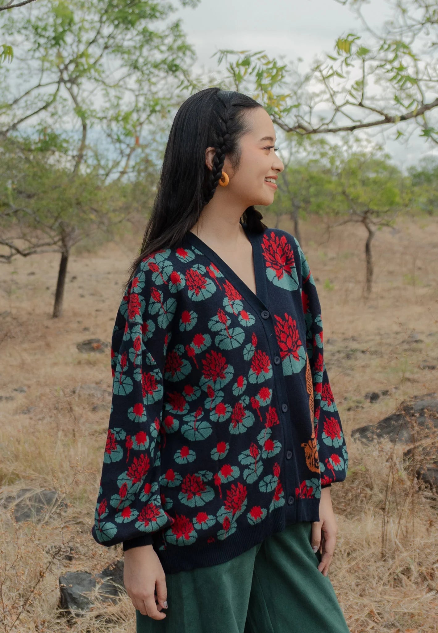 Nonaetal Orion Padwana Knit Cardigan - Nona