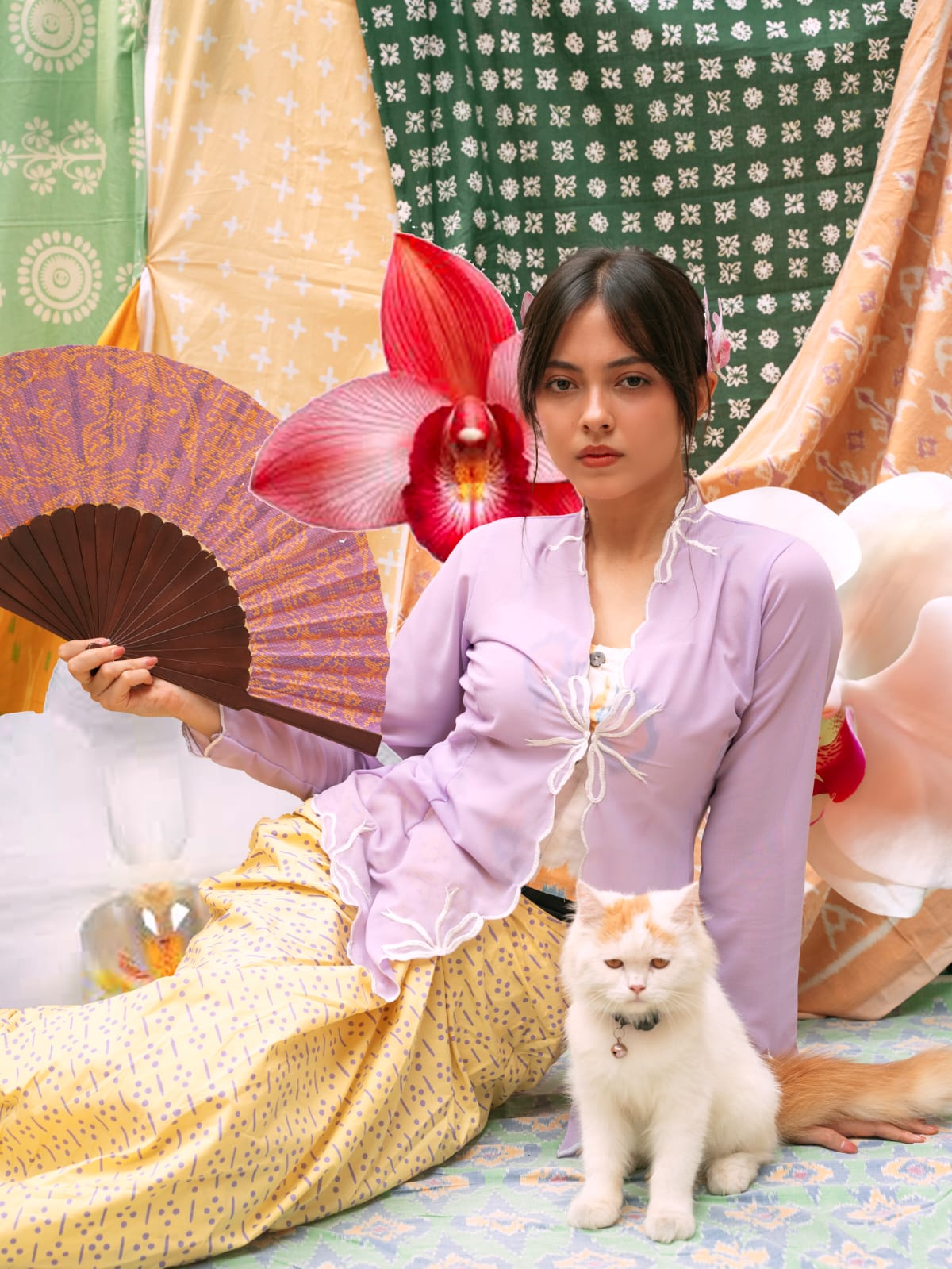 Kebaya Pita Ungu- Manikan