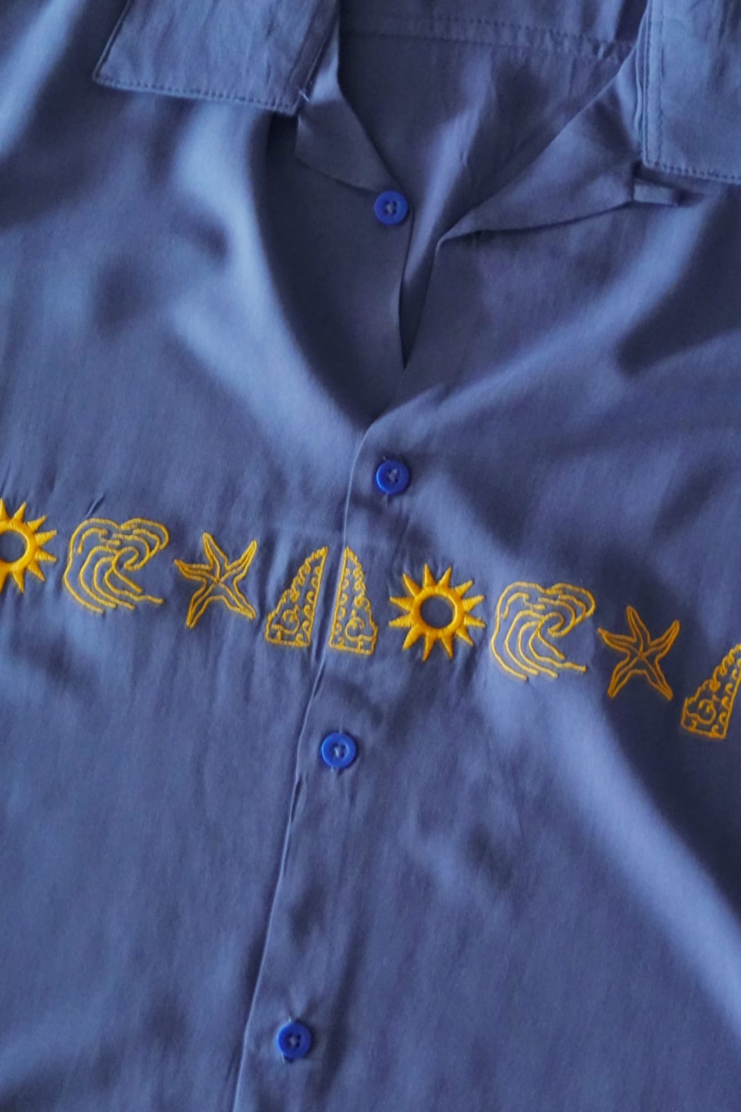 Matahari Shirt Blue - Manikan
