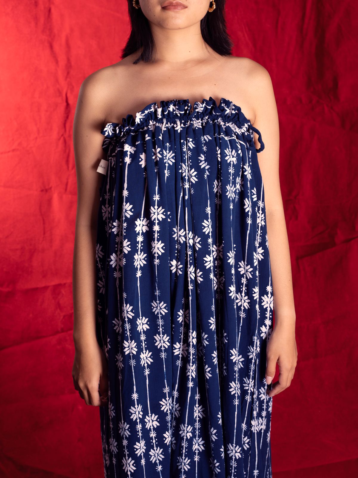 Bumi Batik Skirt Blue - Manikan