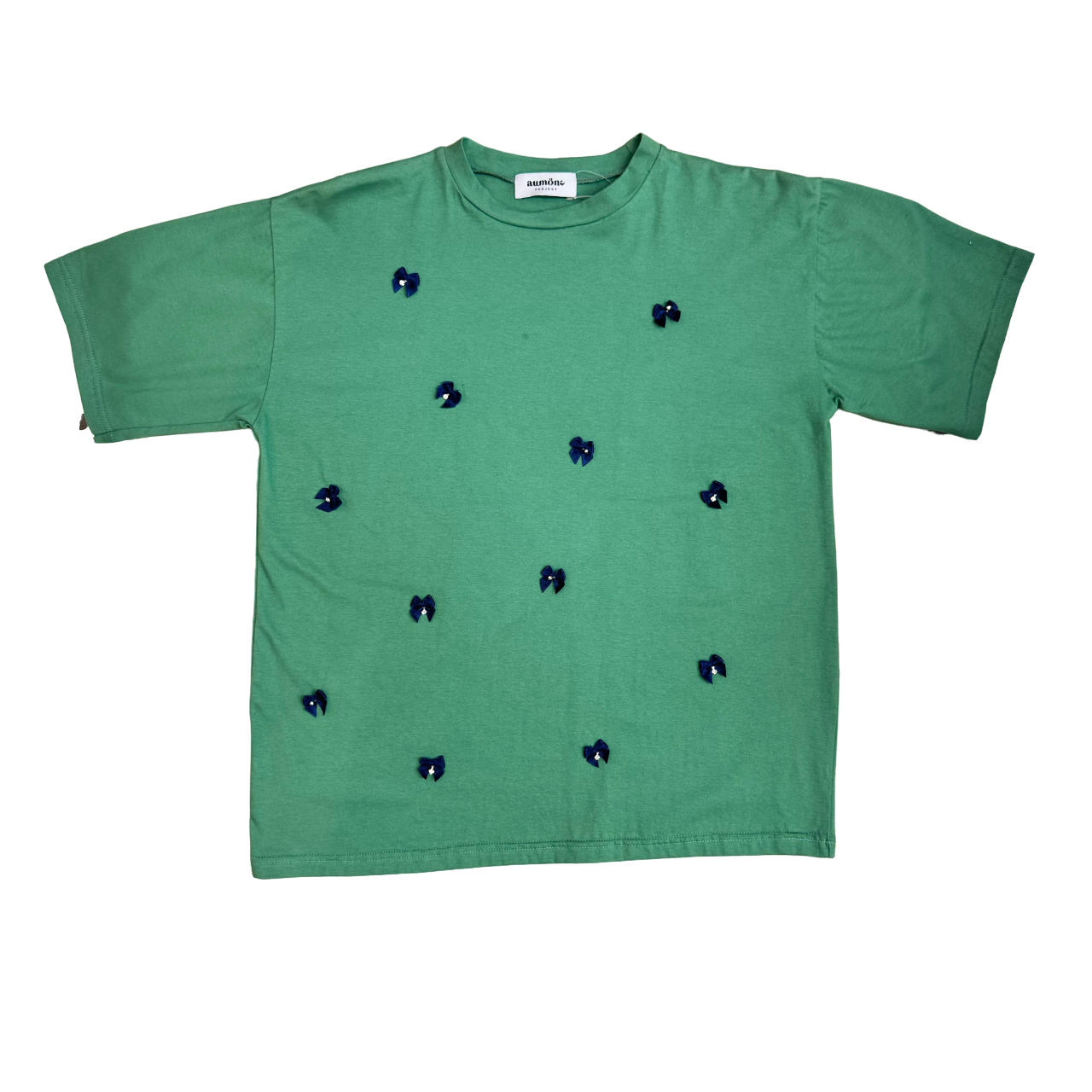 Ribbon Shirt Green - Aumone