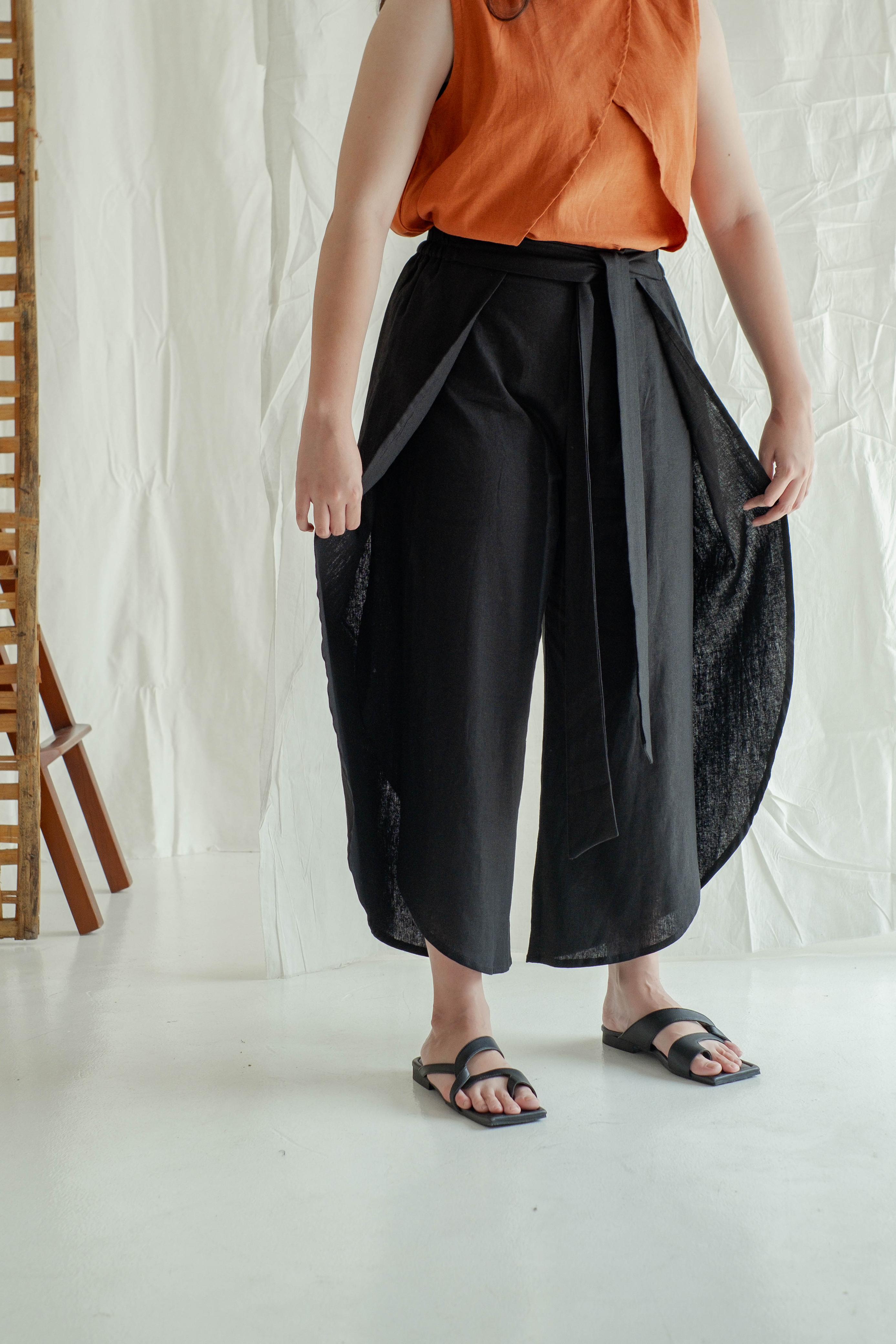 Umalas Wrapped Pants - Labuan Linen Wear