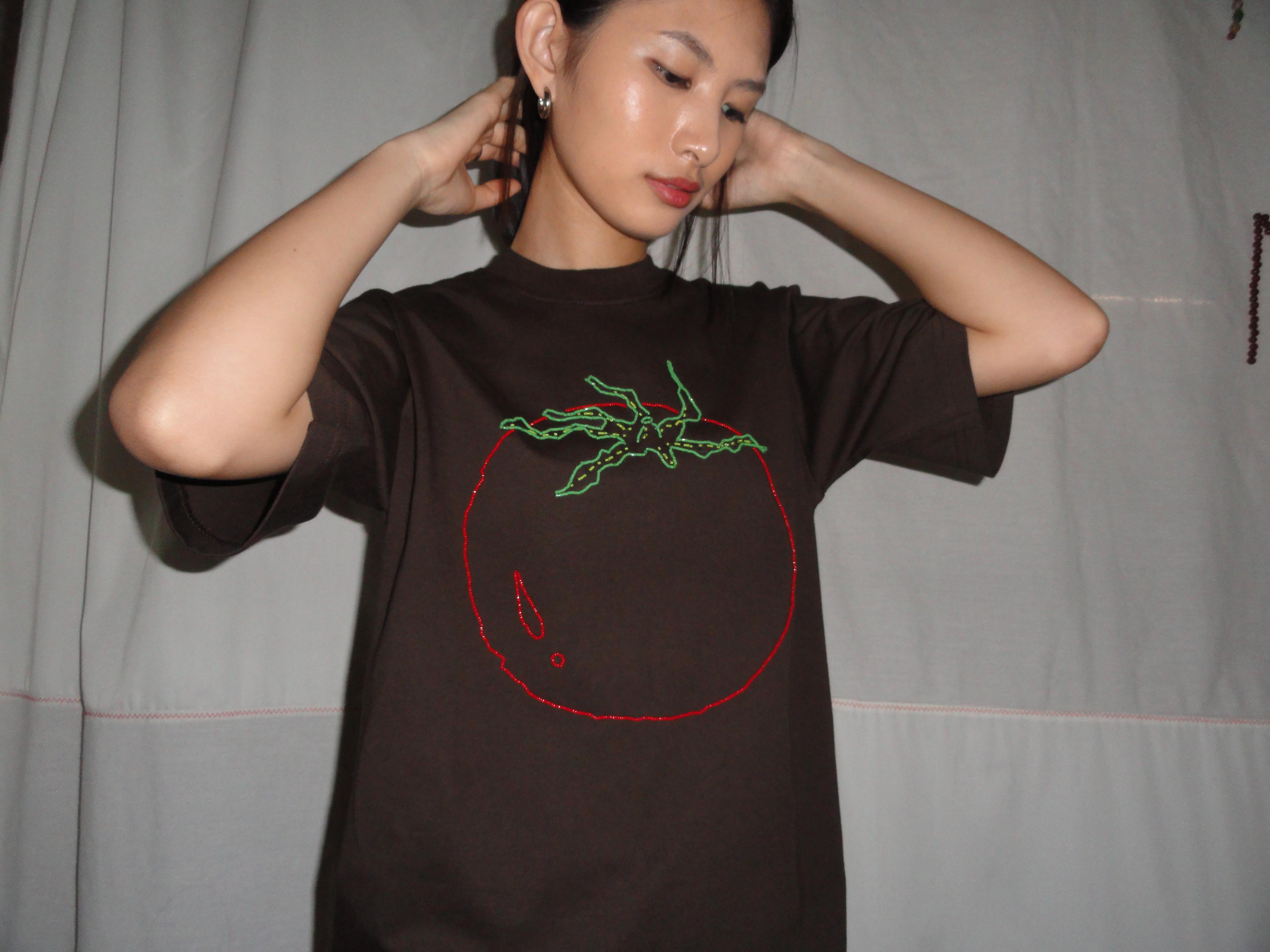 Big Tomato Tshirt Brown - Mote Mote