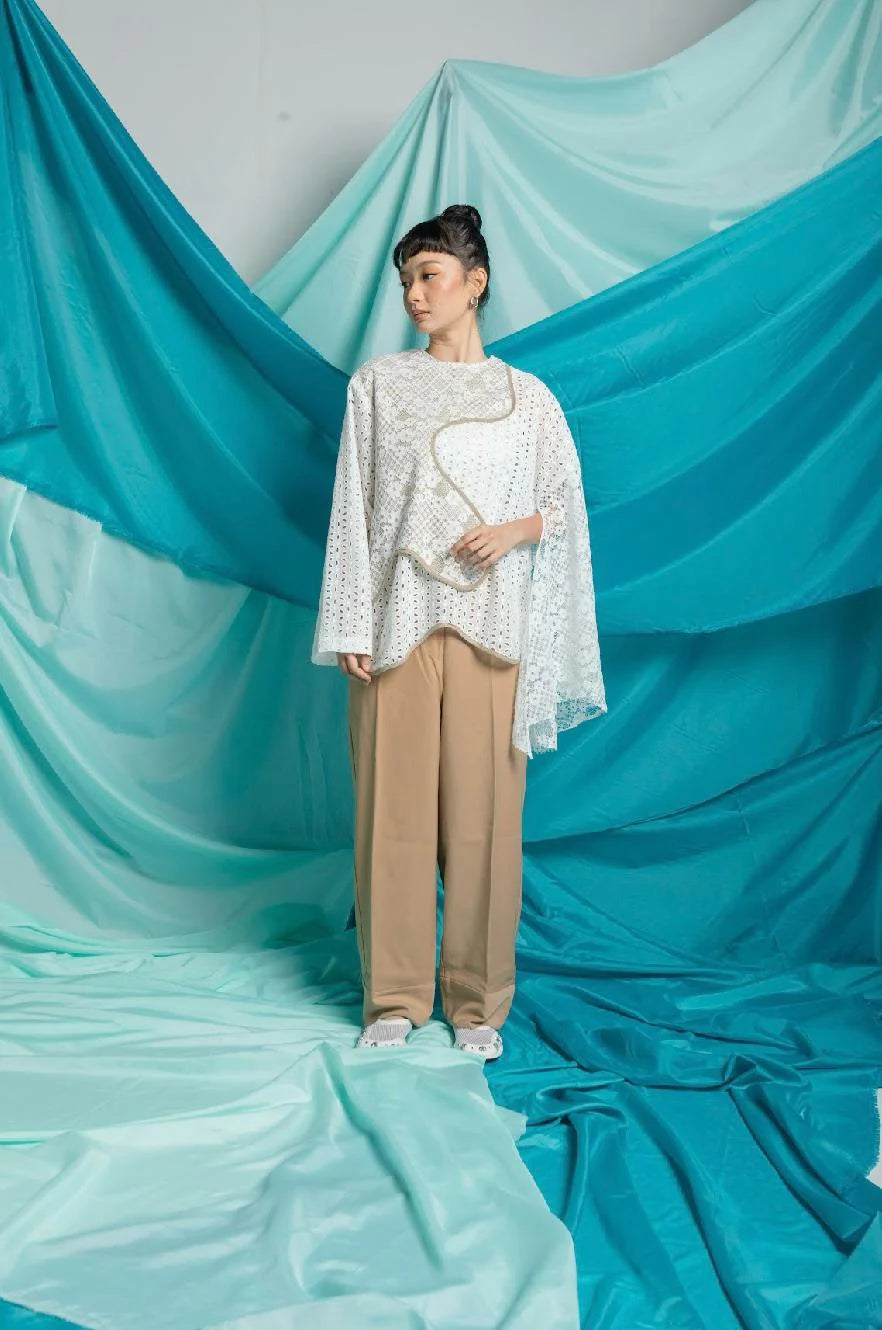 Aeris Flow Tunic White - Wad Studio