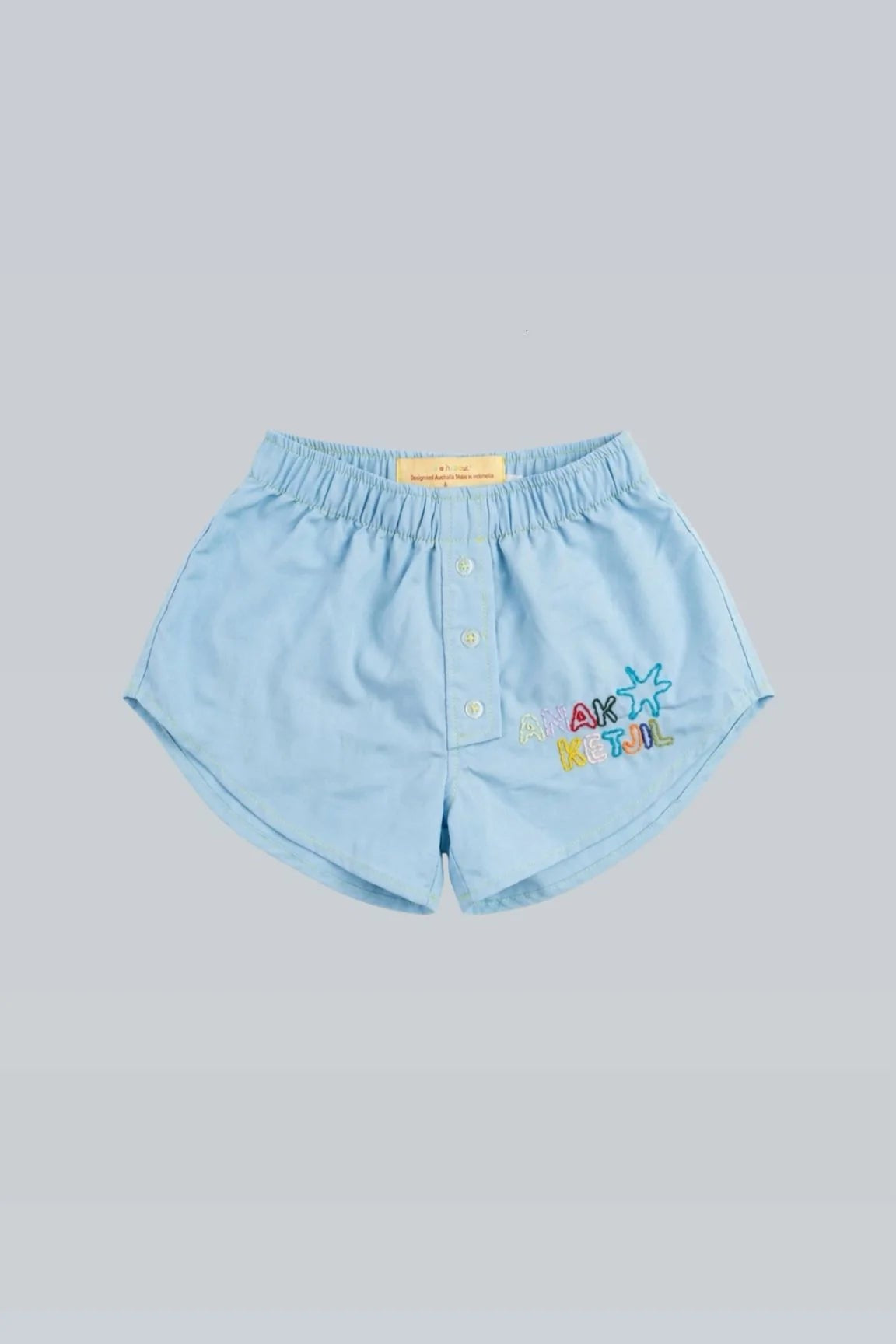 HGL Bambini Short Boxer Pants Sky Blue - Anak Ketjil