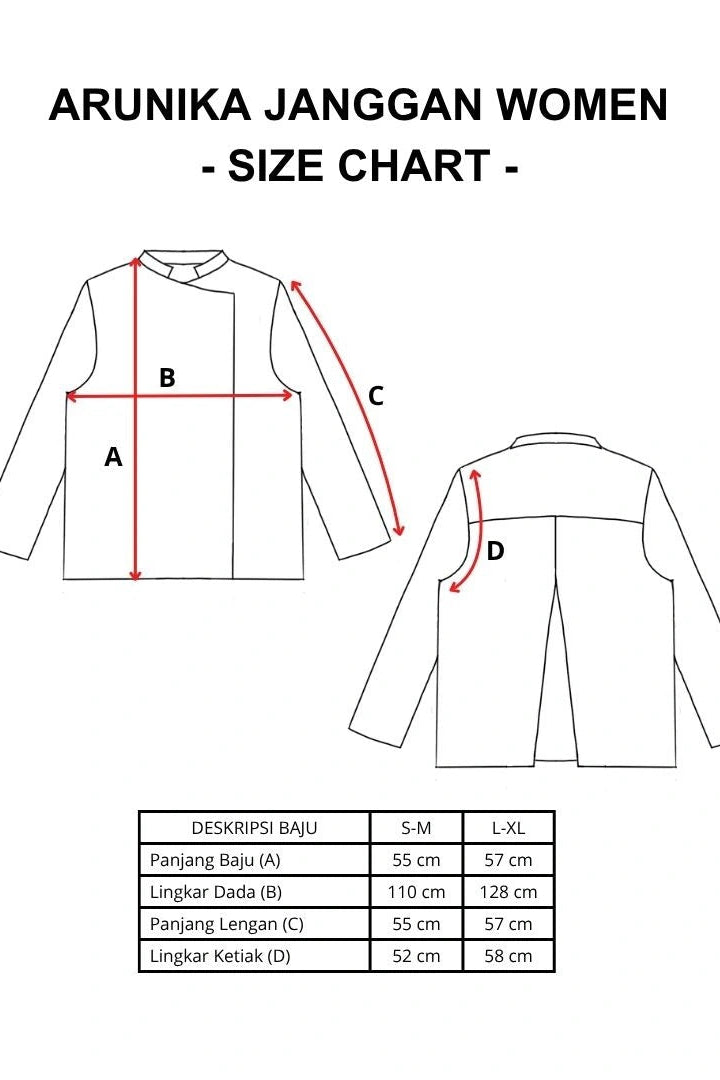 Arunika Janggan Shirt Longsleeve Navy - Damakara