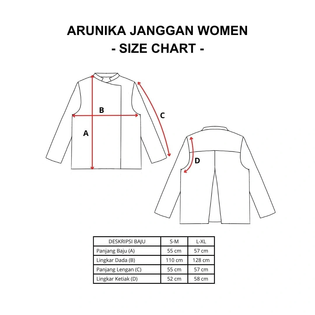 Arunika Janggan Shirt longsleeve Black - Damakara