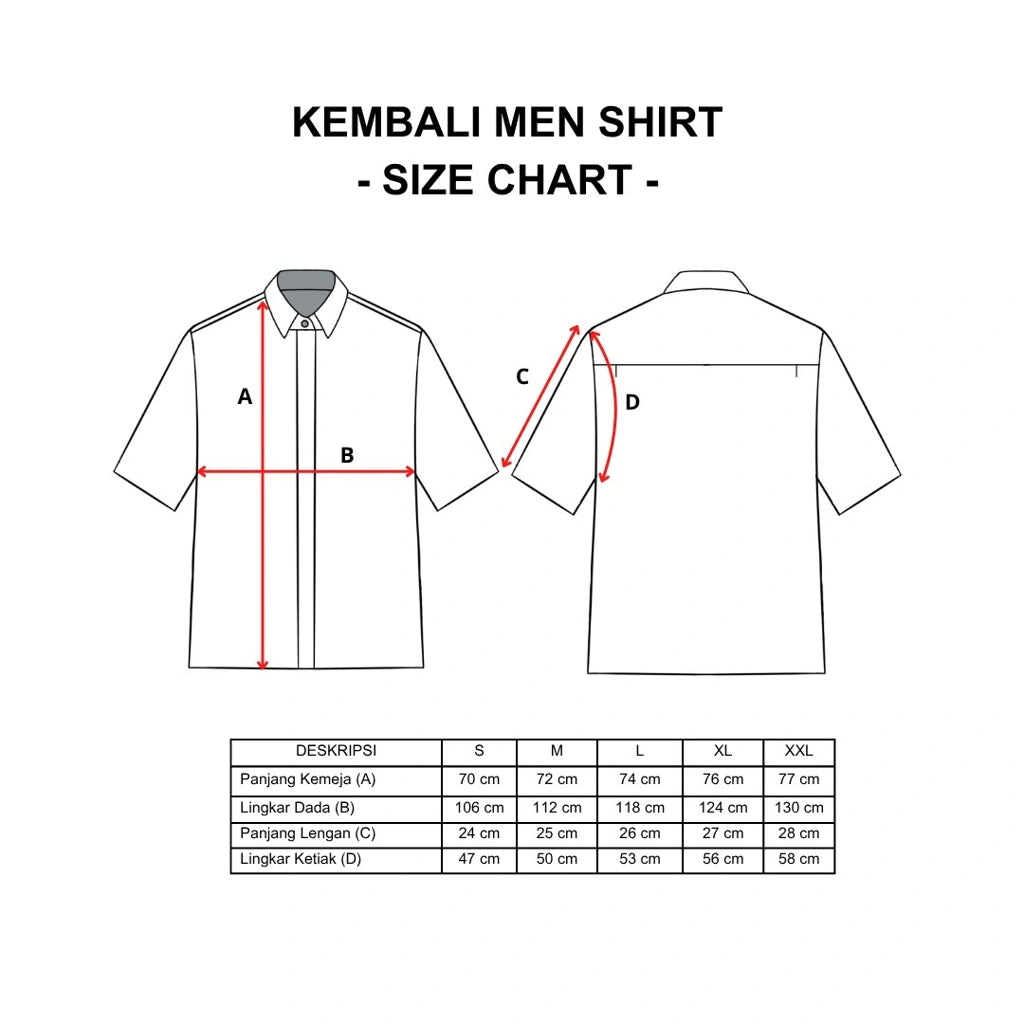 Kembali Men Shirt Shortsleeve Ivory - Damakara