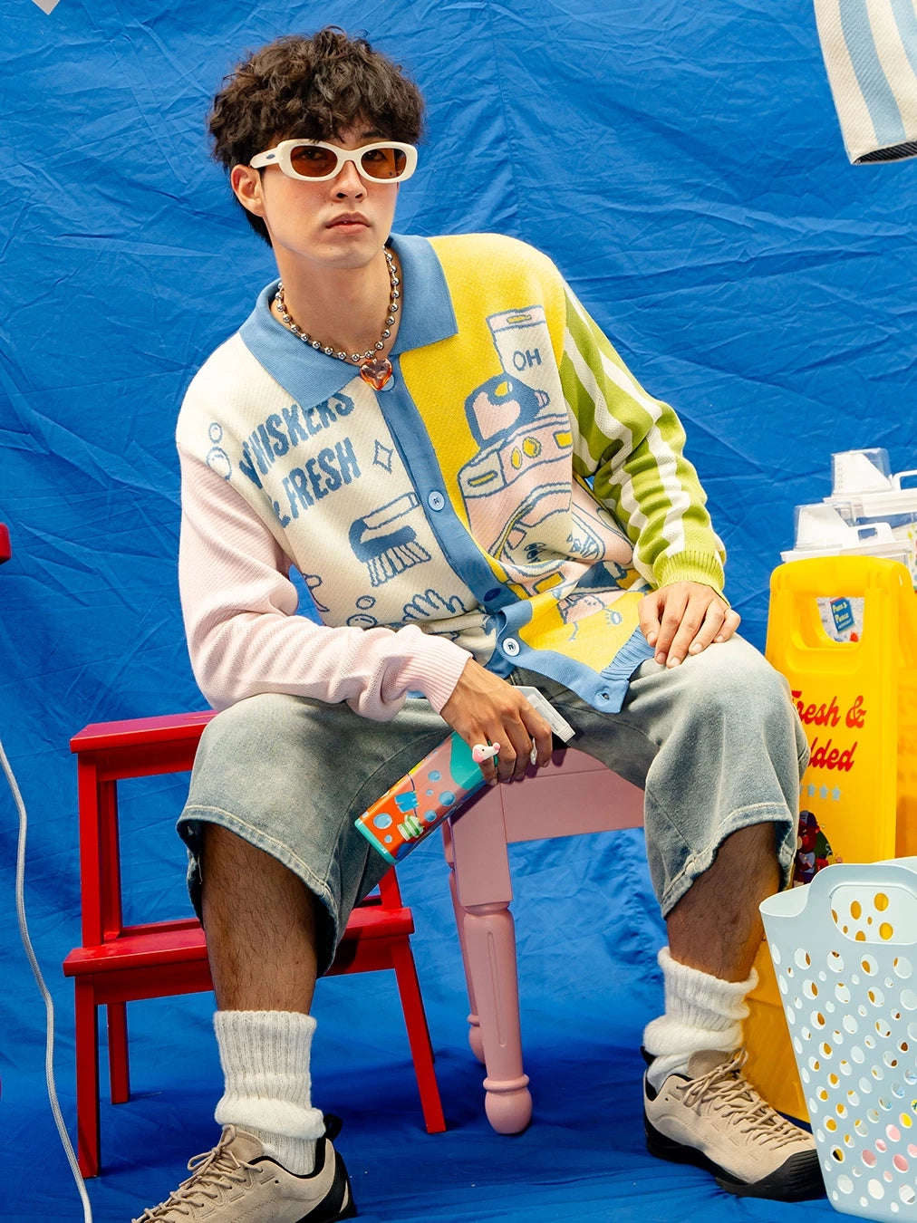 Whiskers & Fresh Knitted Cardigan - Oh.Irv