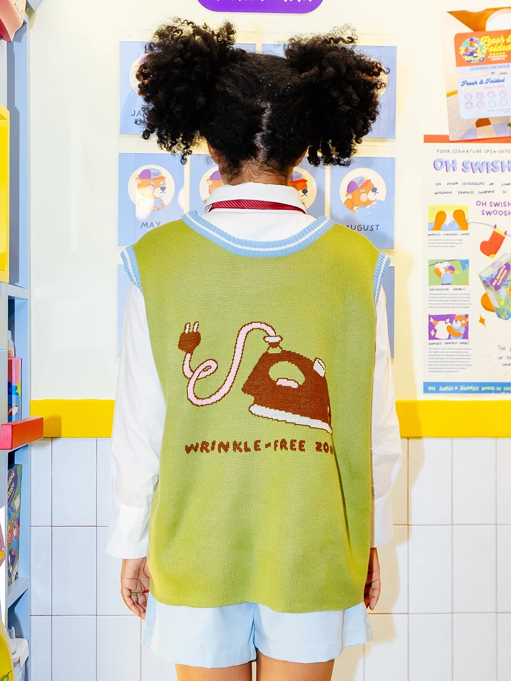 Wrinkle Free Two Faced Knitted Vest - Oh.Irv