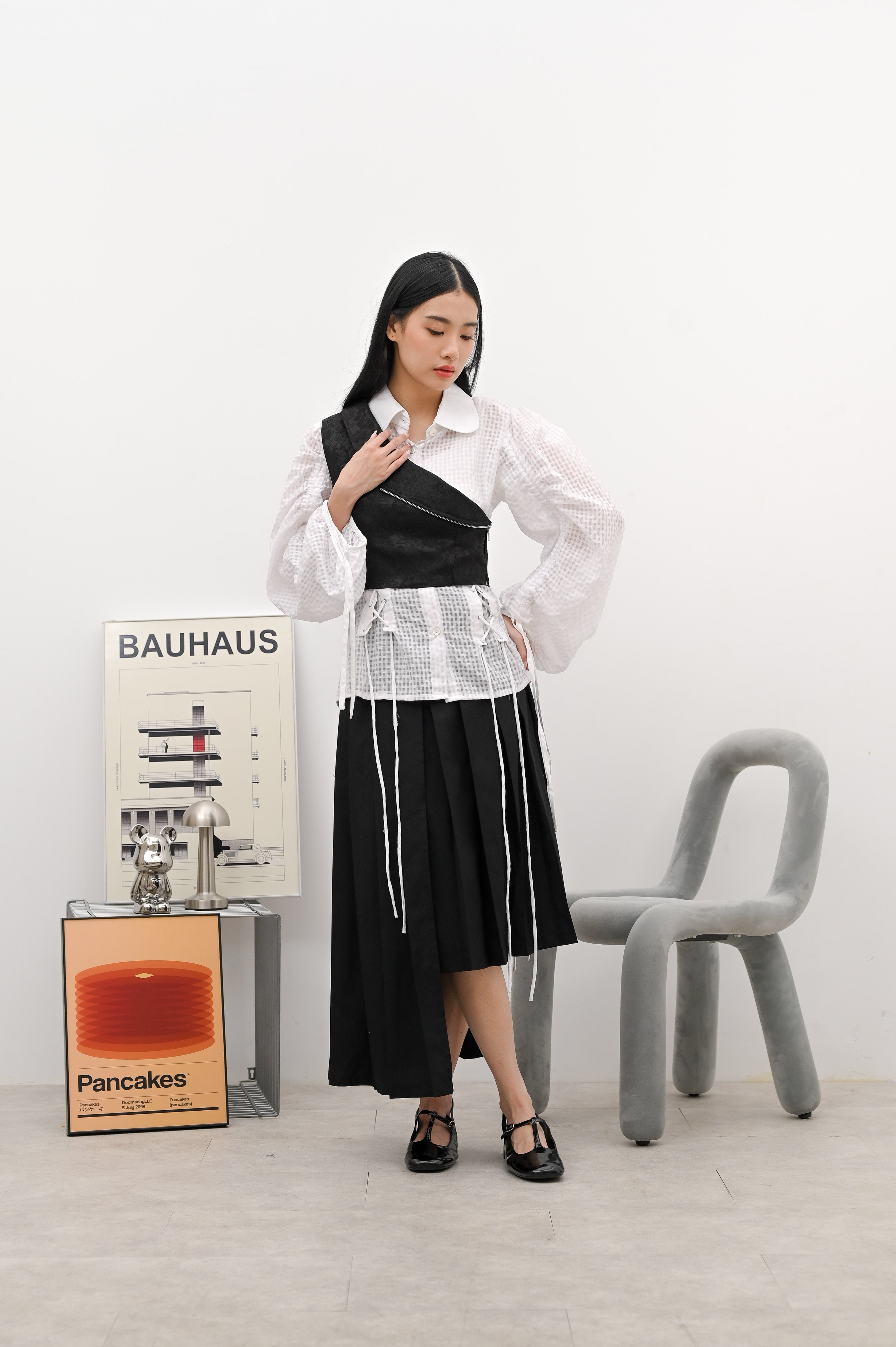 Junko Vest Black - Alexalexa