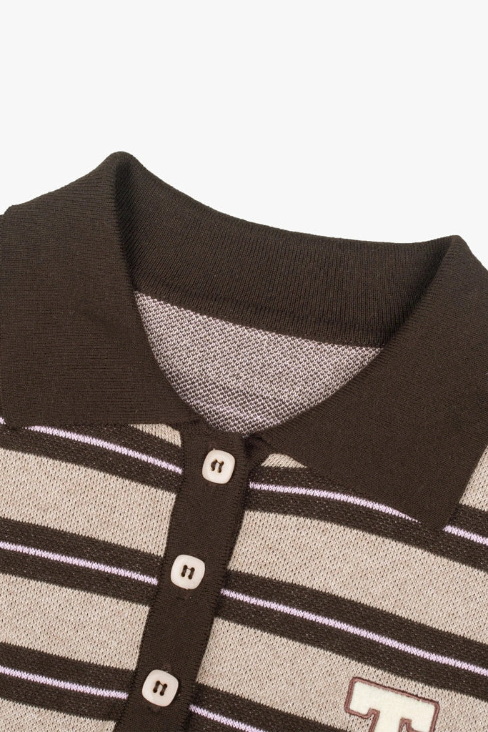 Yushi T Shirt Brown - Tome Ame