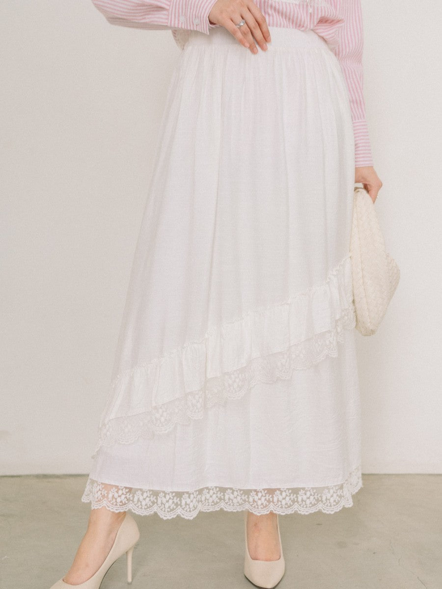 Lalisa Skirt White - Holypeony