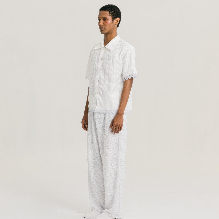 Elmer Lace Shirt White - Toko Didiyo