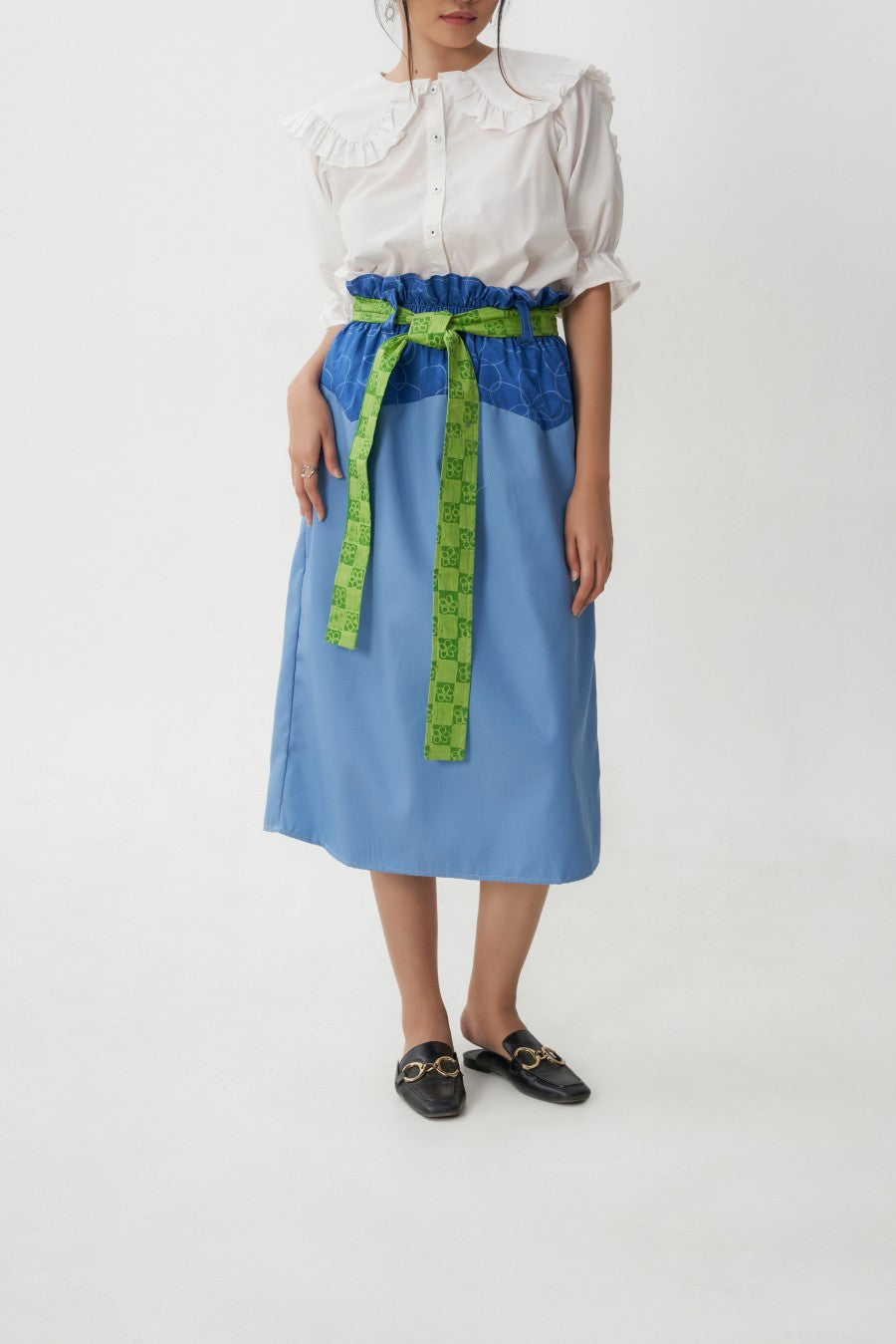 Kuka Volume Skirt Blue - Kurantaka