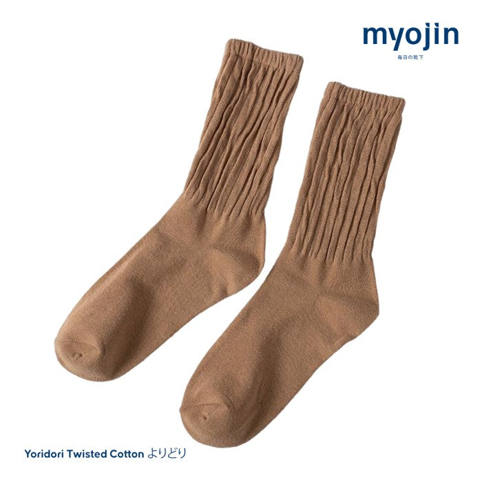 Yoridori Twisted Cotton Socks - Myojin