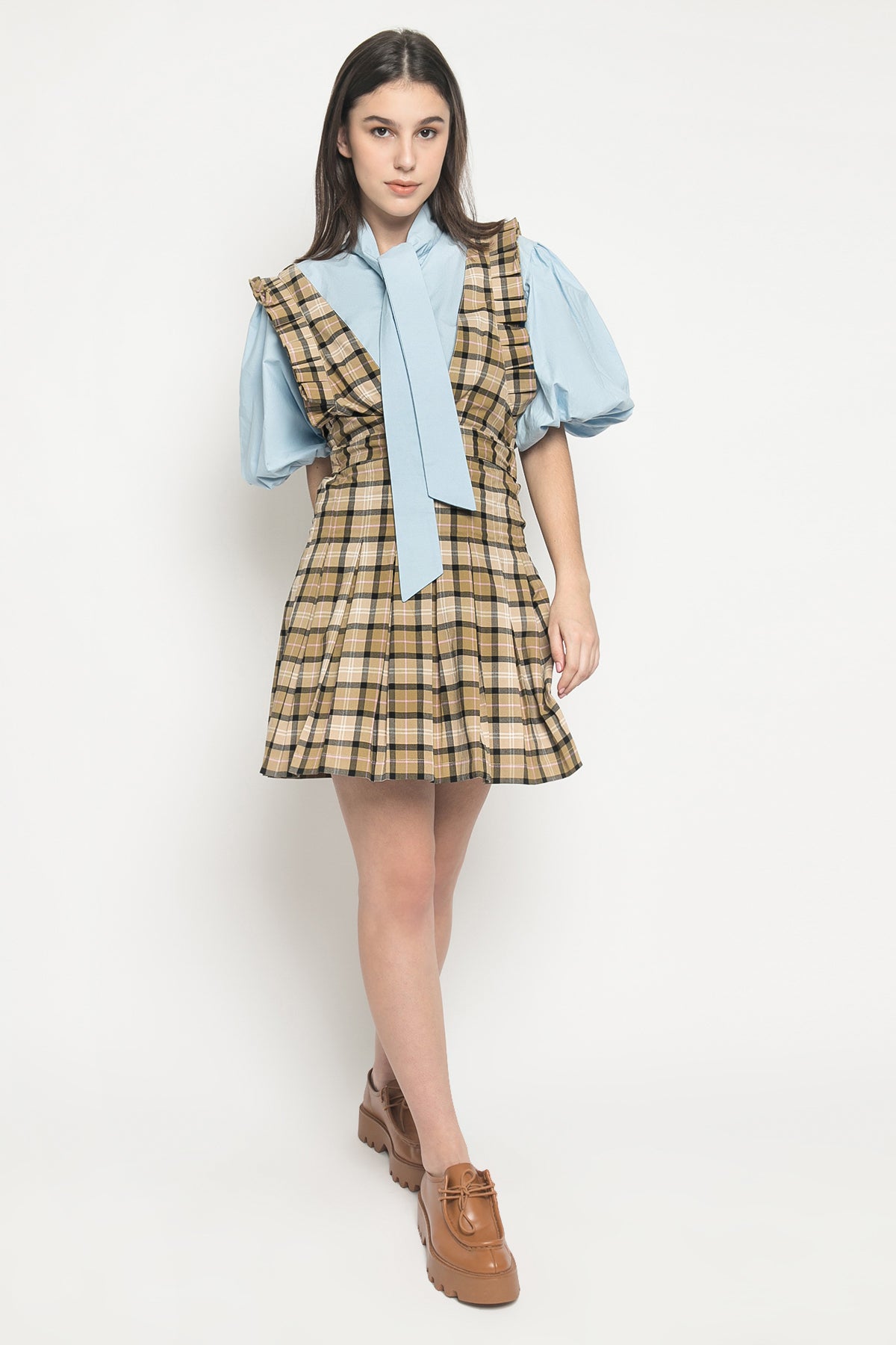Hyemi Mini Pleated Dress - Alexalexa