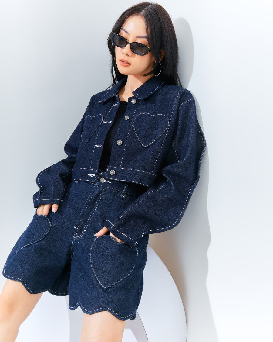 Loey Jacket Dark Navy - Jinzu