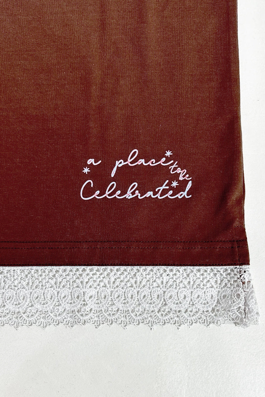 Celebrate Brown Tee - Tuff Puff