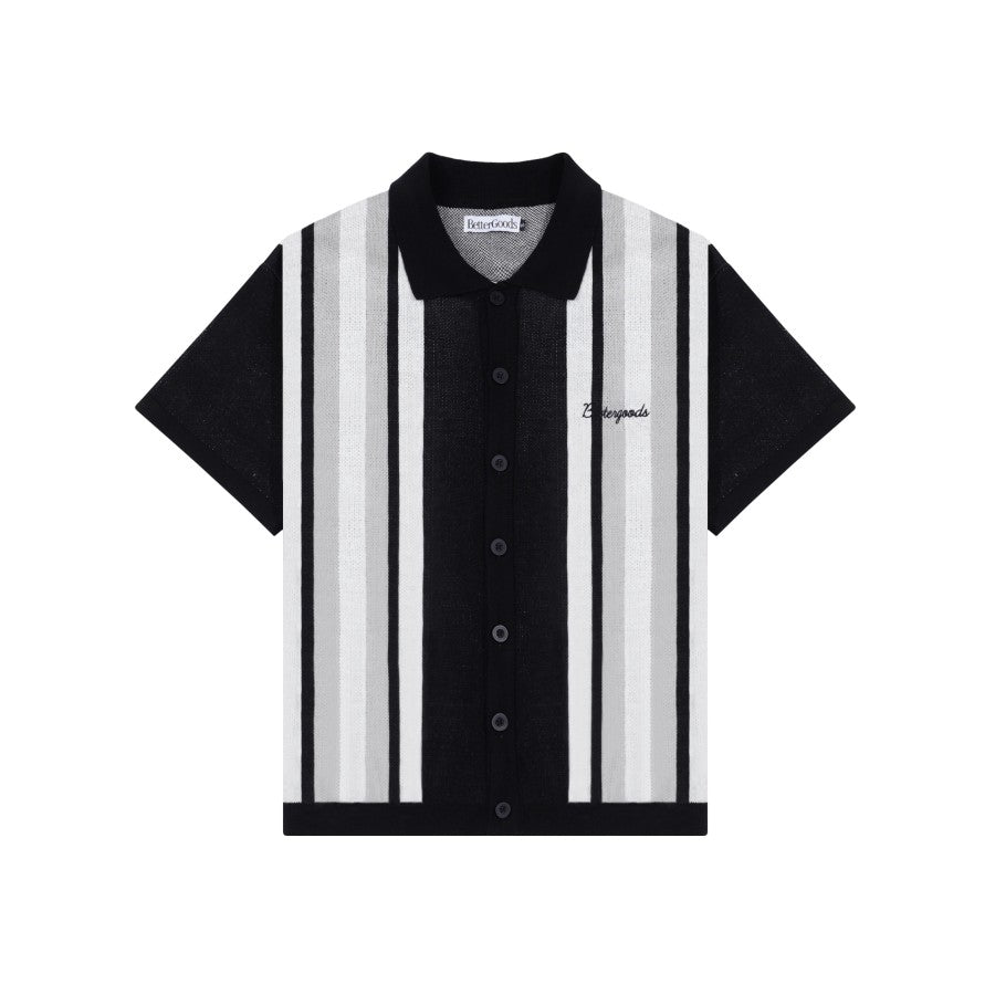Stripe Knit Shirt Black - Better Goods