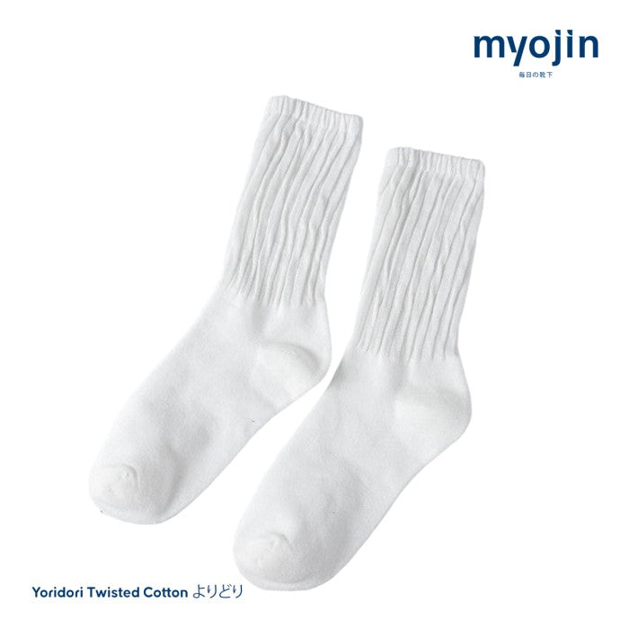 Yoridori Twisted Cotton Socks - Myojin