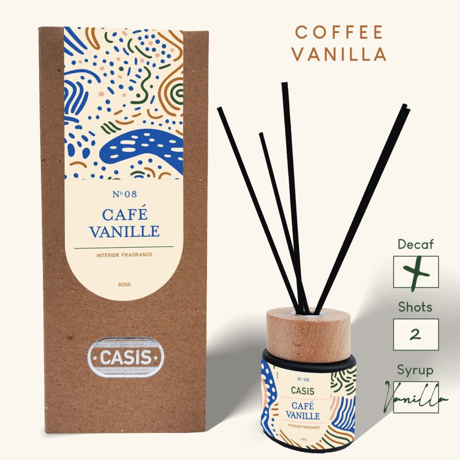 Reed Diffuser - Cafe Vanilla 80ml - Casis