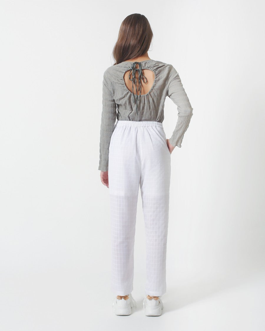 Agnes Lace Pants White - Alexalexa