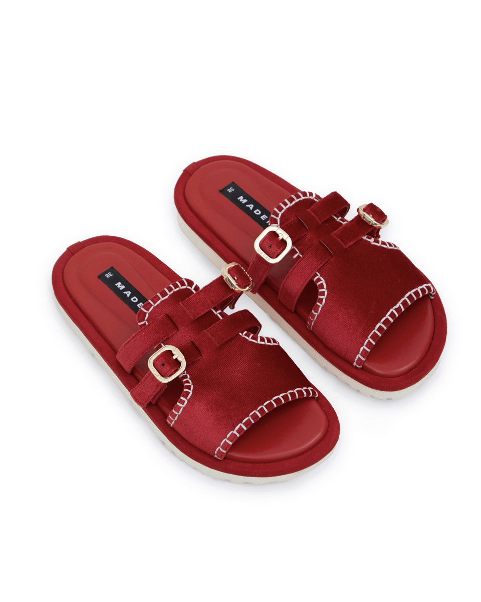 Flatform Double Buckle - Red - Mader