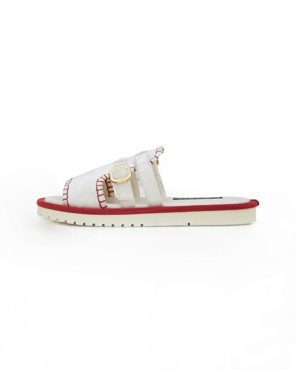 Flatform Double Buckle - White - Mader