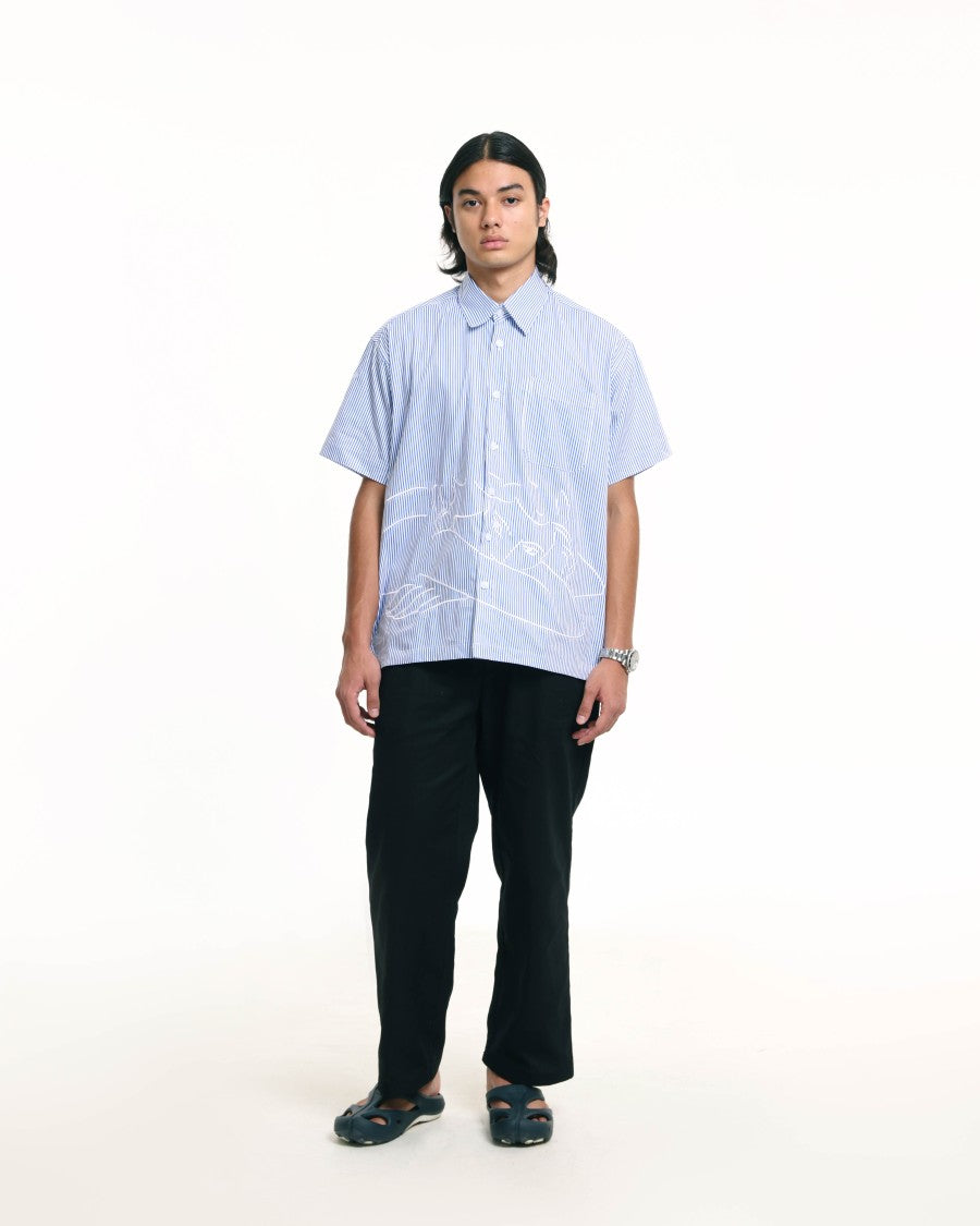 Lay Oxford Short Sleeve Shirt Blue - Better Goods