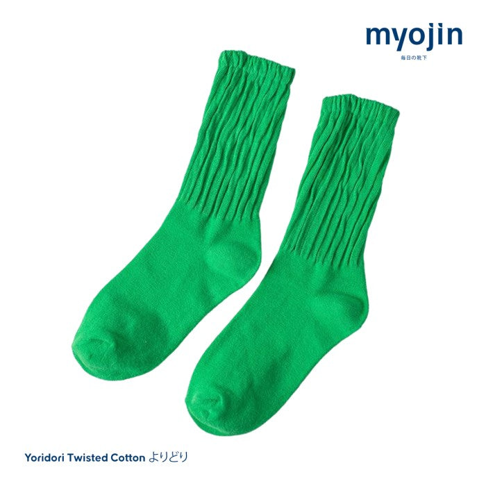 Yoridori Twisted Cotton Socks - Myojin