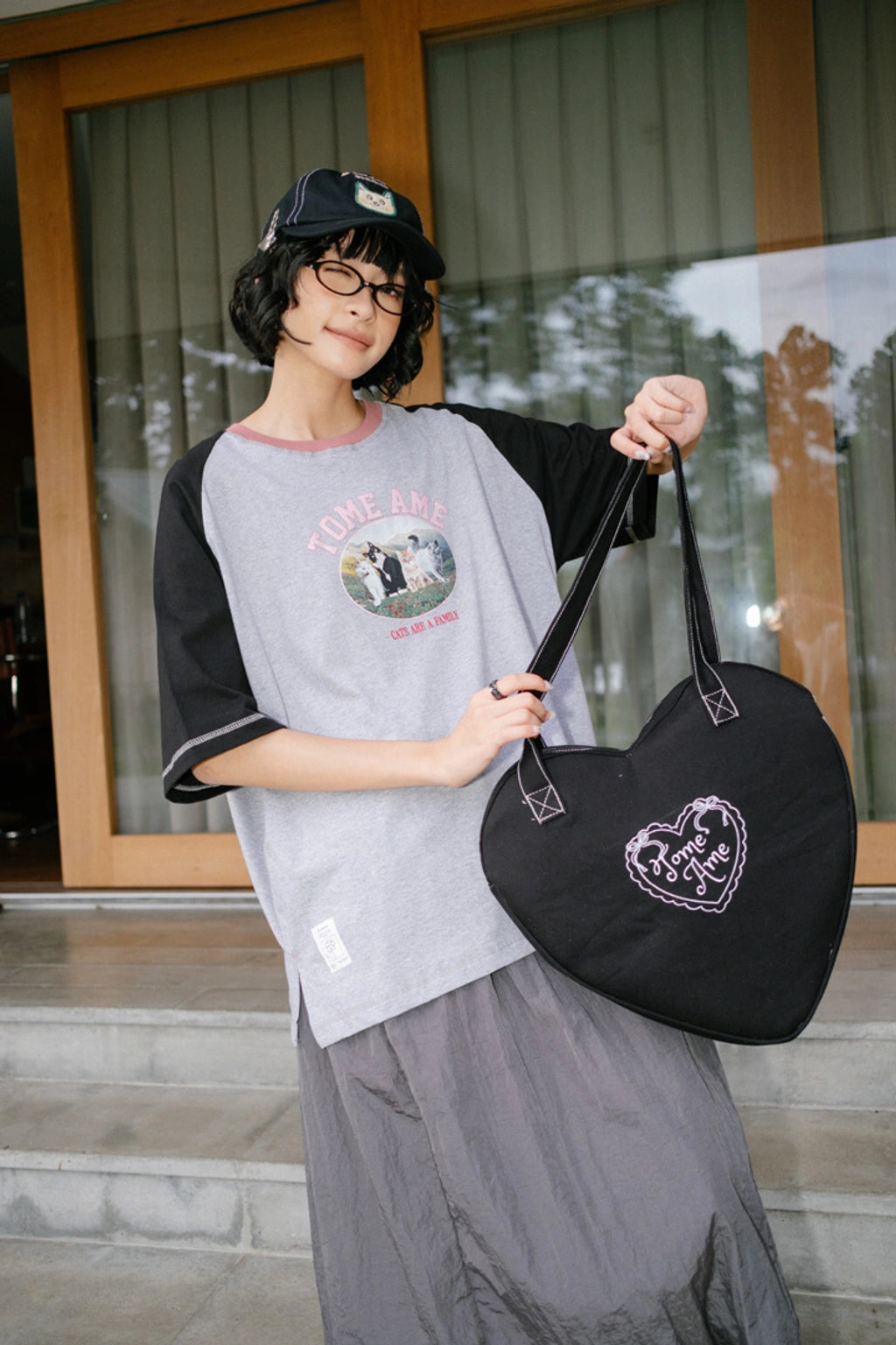 Ame Tote Bag Black - Tome Ame