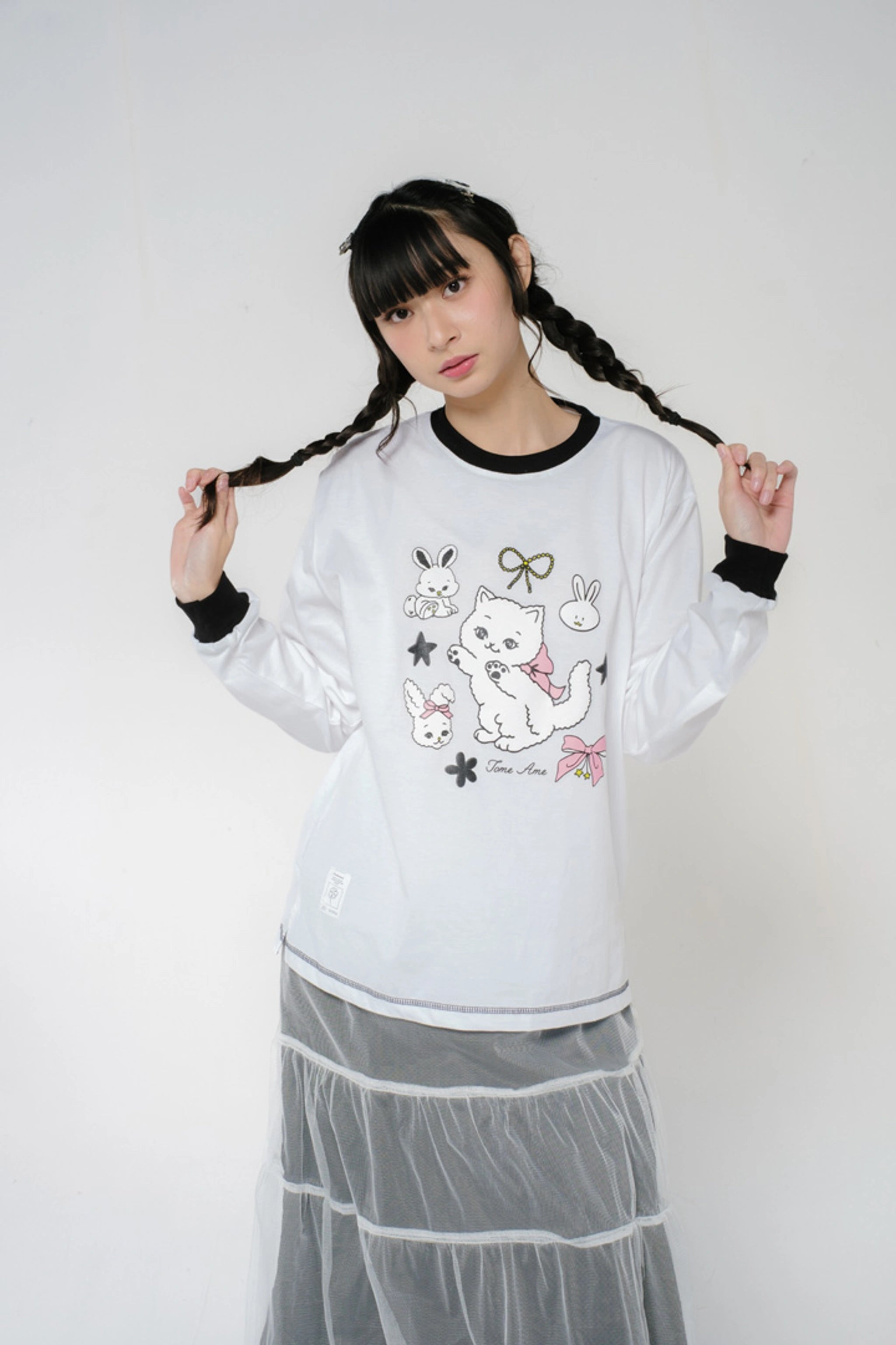 Lilo Longsleeve White - Tome Ame