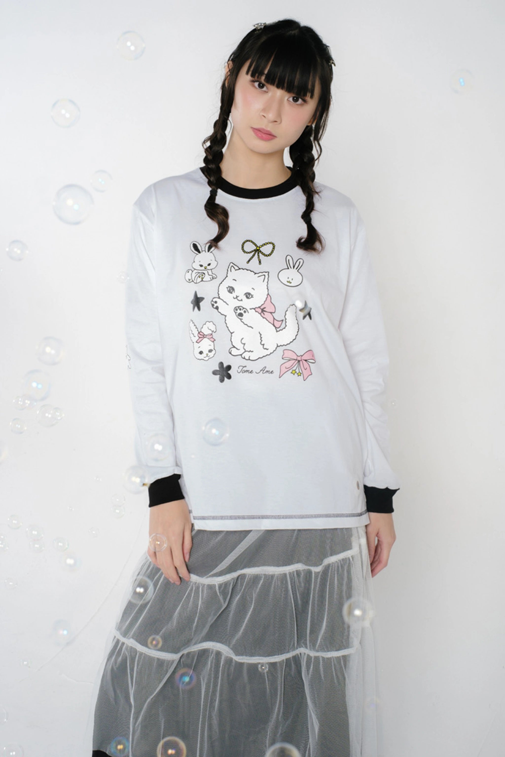 Lilo Longsleeve White - Tome Ame