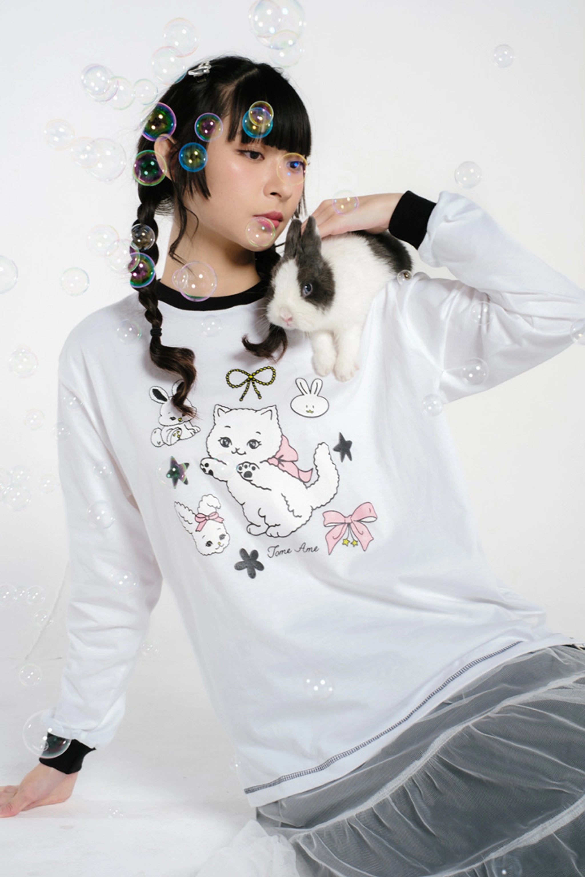 Lilo Longsleeve White - Tome Ame