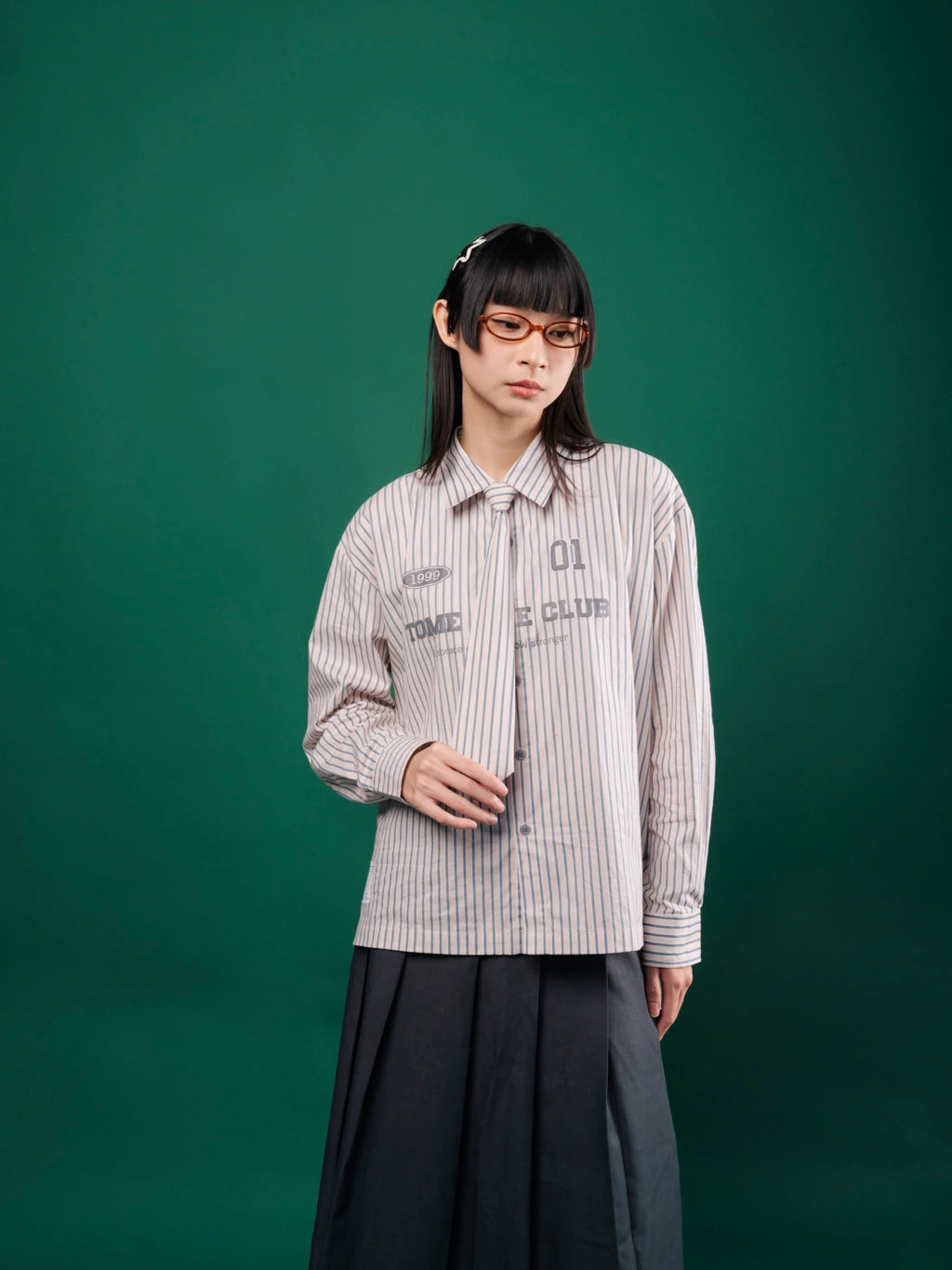 Tome Ame 01 Stripped Shirt Pink - Tome Ame