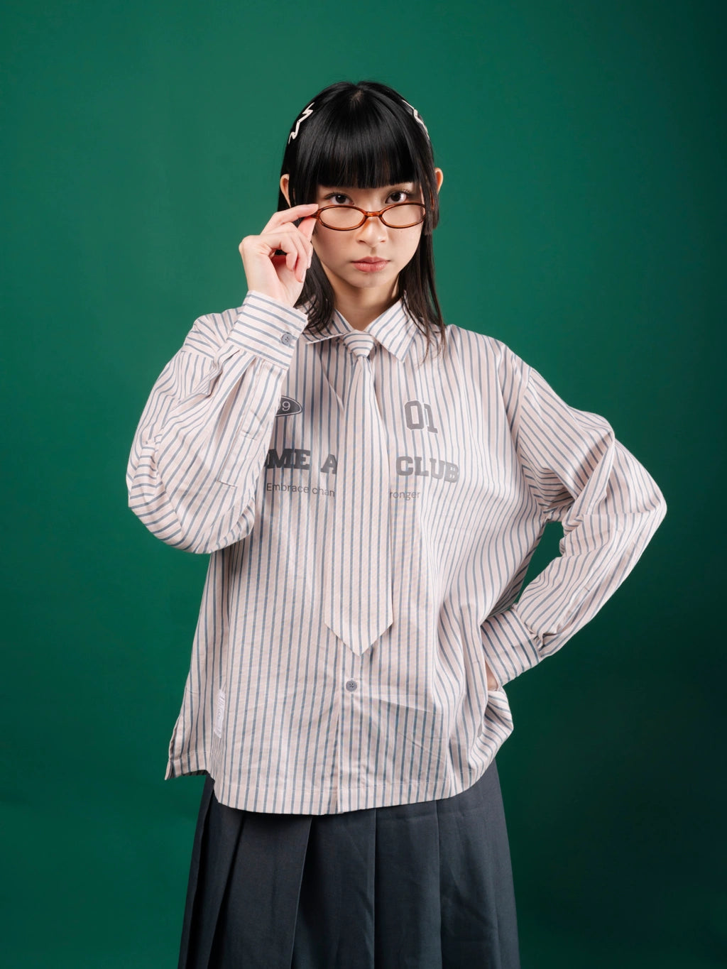 Tome Ame 01 Stripped Shirt Pink - Tome Ame